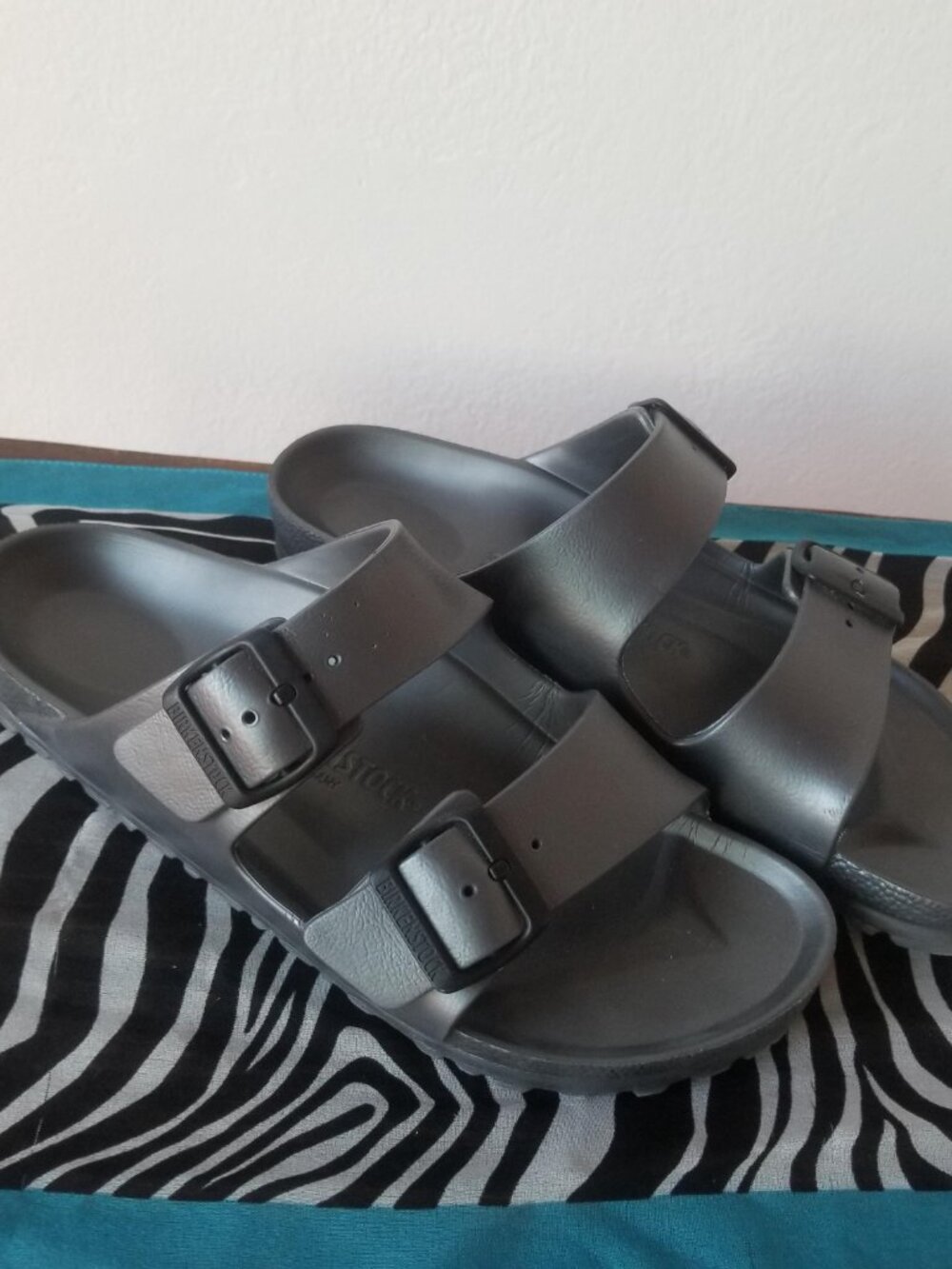 Birkenstock Arizona EVA Waterproof Slide in Anthracite Size 39 - Picture 4 of 12